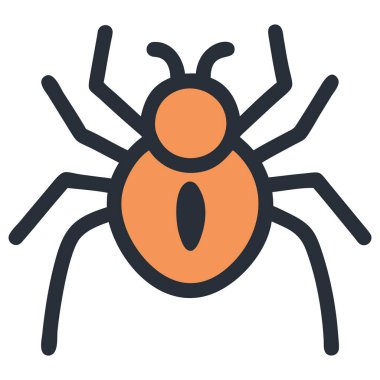 Bir örümcek ikonu çöl vahşi yaşam çizimi