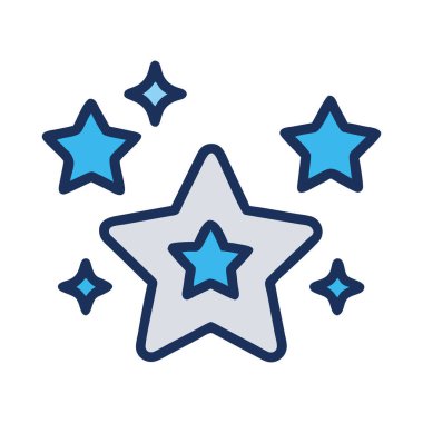 Uzay keşfi yıldızları parlayan ışıklarla kümelenirler