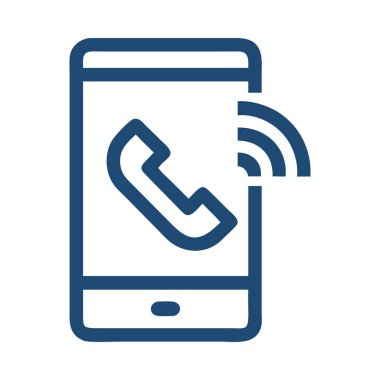 Akıllı telefon ikonu mobil çağrı ve telekomünikasyon endüstrisi