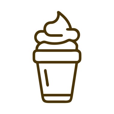 Kremalı frappe fincanı kahve kültürü ve hoşgörü