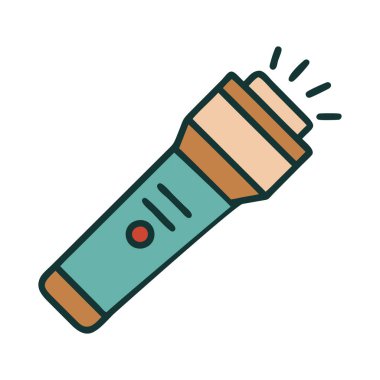 Kamp malzemeleri ve gece malzemeleri için el feneri.