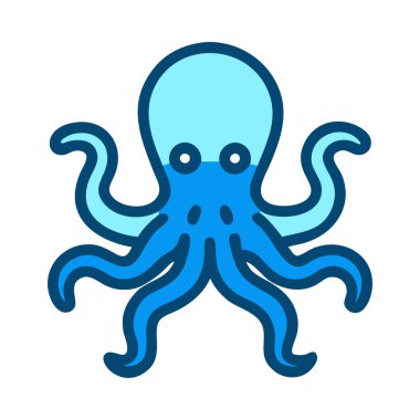 Okyanus vahşi yaşamı ve zeki deniz canlıları için ahtapot.