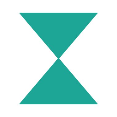 Geometrik şekil modern soyut simetrik tasarımı geçti