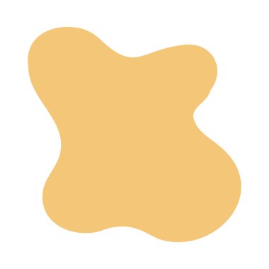 Dinamik tasarım ve sanatsal kompozisyonlar için soyut sarı yıldız damlası şekli