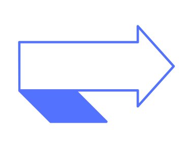 İşlem görselleştirmesi için ok kutusu genişletilmiş yön