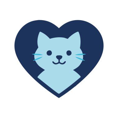 Kedi yüzlü bir Evcil Hayvan Evlat Edinme Kalbi