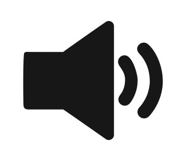 Simge kullanıcı arayüzü hoparlör hacmi illüstrasyonu