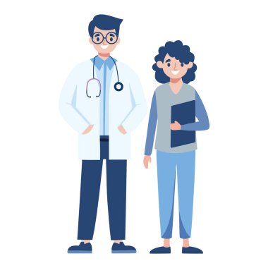Doktor, muayene için kadını kontrol edin.