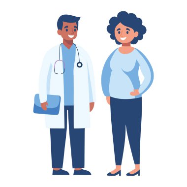 Doktor, profesyonel tıbbi muayeneyi kontrol et.