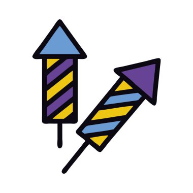 Karnaval kutlamaları ve eğlence için havai fişekler