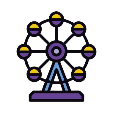 Karnaval eğlencesi ve eğlence parkı için dönme dolap