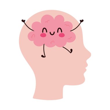 Olumlu düşünen mutlu zihin.