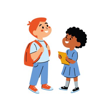 Çeşitli öğrenciler kitap okuyarak öğreniyor.