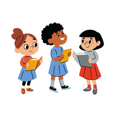 Çeşitli öğrenciler okul etkileşimi tasarımını tartışıyor