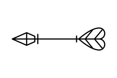 Kalın sanatsal detaylara sahip Zarif Ok