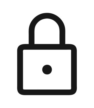 Simge kullanıcı arayüzü kilitlenmiş asma kilit illüstrasyonu