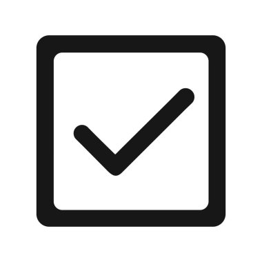 Satır tasarımı ile simge kullanıcı arayüzü kontrol işareti