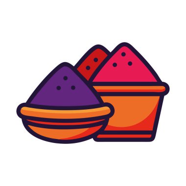 Hint festivali renkli pudra ikonu kutlaması