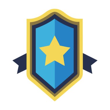 Polis logosu rozeti ve yıldız elementleri.