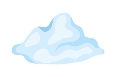 Kar yığınları buzla kaplı.