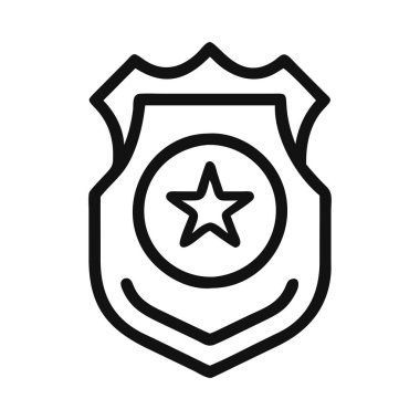 Yıldızlı geleneksel polis rozeti