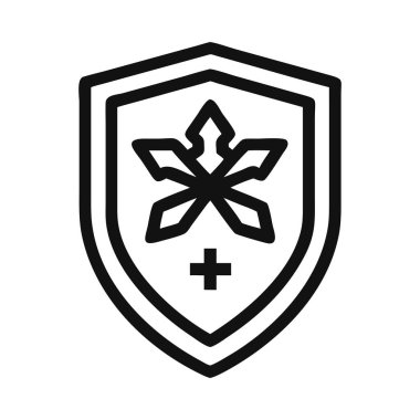 Polis Logosu Yıldızlı modern kalkan