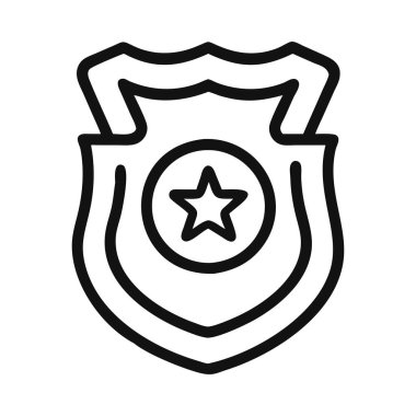 Yıldızlı Polis Logosu Geleneksel