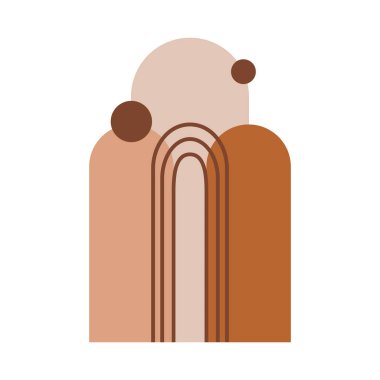 Boho Arkaplan Soyut Dekor Simgesi