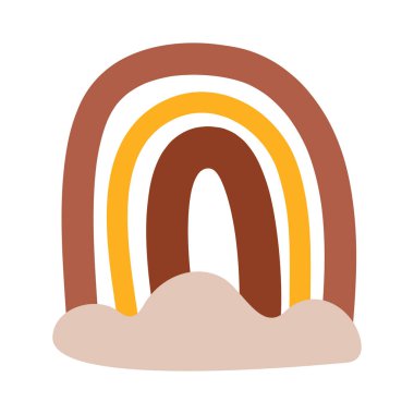 Boho Arkaplan Gökkuşağı Estetik Dekorasyonu