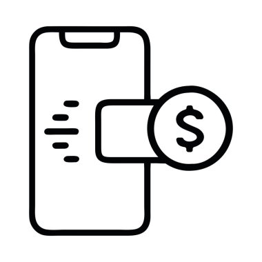 Banka Logosu Mobil Bankacılık işlem simgesi