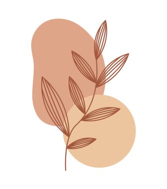 Boho Arkaplan Çiçek Doğası Estetik Simgesi