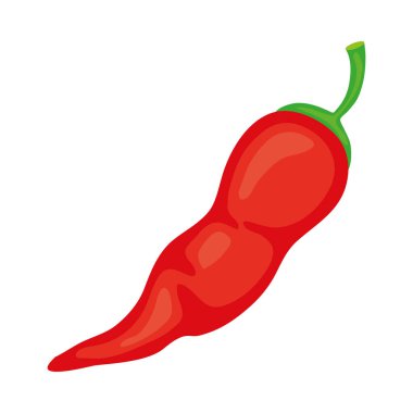 Kırmızı Chili Baharatlı Biber İçindekiler izole edildi