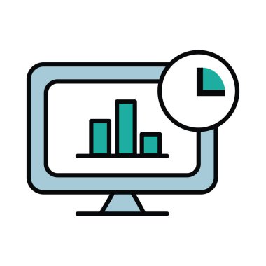 Muhasebe Yazılım İzleme Tablosu Finansal Kontrol Paneli Arayüz Simgesi Veri Analizi Görüntüsü