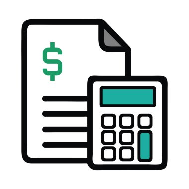 Muhasebe Yazılım Vergisi Formu Hesaplayıcı Ödeme Belgesi Vektör Bütçe Sunum Arayüzü