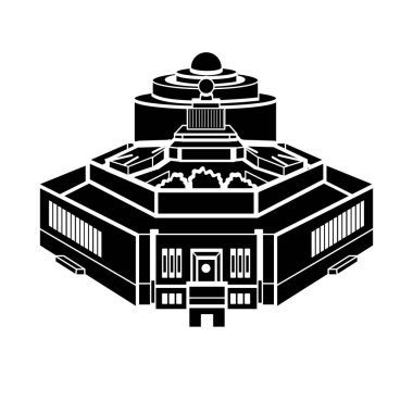 Hint Parlamentosu Modern Kompleksi Silüeti izole edildi