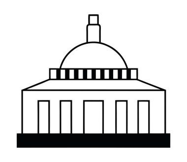 Hint Parlamentosu Kubbesi Mimari Hükümet Tarihi Eserler Vektör Başkent Dış Yapısı