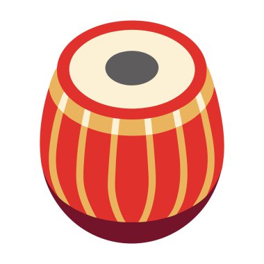 Hint Tabla Davulu Akustik Ses Perküsyonu Geleneksel Enstrüman Vektörü Ahşap Ritim Mirasını Yendi