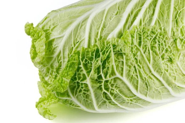 Beijing Cabbage Close White Background — Stock Photo, Image