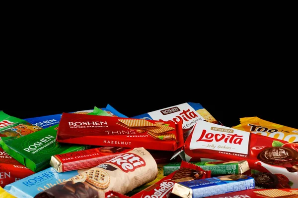 Lviv Ucrania Noviembre 2022 Dulces Roshen Roshen Confectionery Corporation Una — Foto de Stock