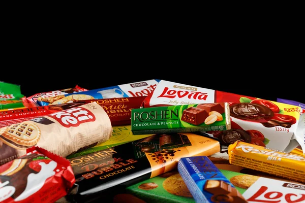 Lviv Ukraine November 2022 Permen Roshen Roshen Confectionery Corporation Sebuah — Stok Foto