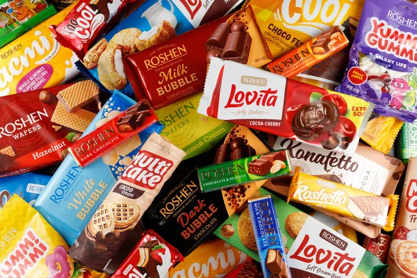 Lviv Ukraine Листопада 2022 Roshen Sweets Roshen Confectionery Corporation Українська — стокове фото