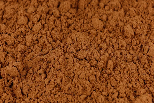 Viel Kakaopulver Großaufnahme Kakao Hintergrund Oder Textur — Stockfoto