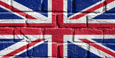 Flag of Great Britain on the wall