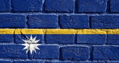 flag of Nauru on the wall