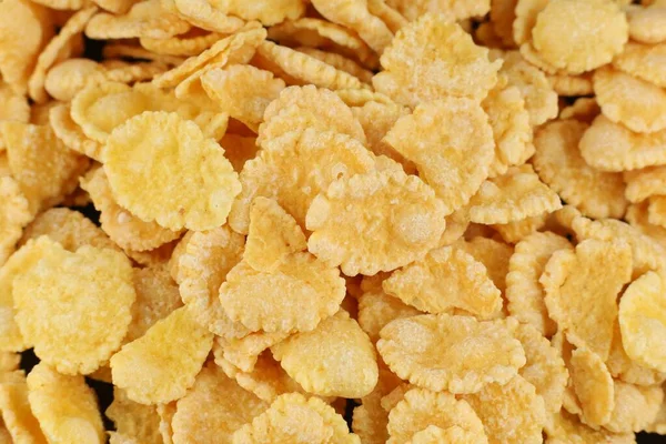 Cornflakes Desayuno Seco Cerca —  Fotos de Stock