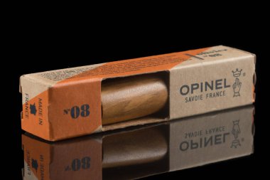 LVIV, UKRAINE - 09, 2023: Bıçak Opinel