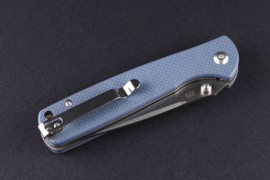 LVIV, UKRAINE - 08 Aralık 2023: Katlanan bıçak Ganzo G6805