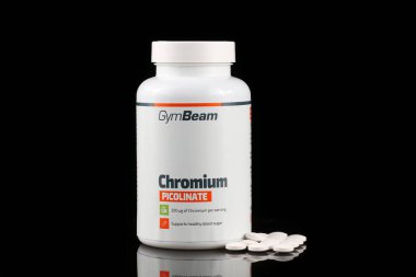 LVIV, UKRAINE - 29 Ocak 2024: Chromium picolinate GymBeam