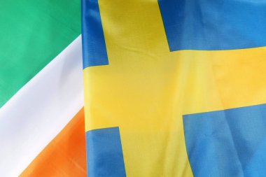 İsveç bayrağının bayrakları.