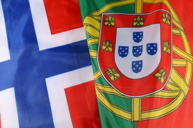 Portekiz ve Portekiz bayrakları. 3 d